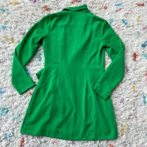 Superdown x Revolve Kelly Green Blazer Wrap Dress - Picture 3 of 8